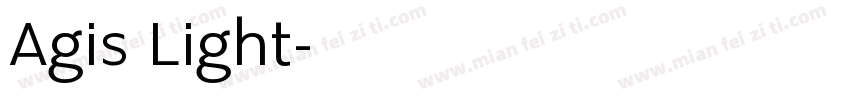 Agis Light字体转换